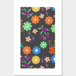 Vector flowers pattern Posters and Art